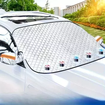 Car Windshield Snow Cover Automobile Anti Freeze Windshield Covers Magnetic Front Window Sun Shade Thickened Protector