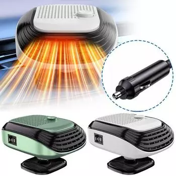 Car Winter Fast Heating 120w Electric Heated Fan Auto Windshield Defogging Heating Cooling Truck RV SUV Travel Camper Tools