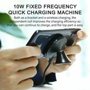 Car Wireless Charger Fast Wireless 360 Degree Rotation 10w Qi For Galaxy Car Accessories Charging Stand Universal