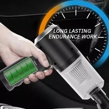 Car Wireless Mini Vacuum Cleaner High-Power Wet and Dry Dual-Purpose Multi-Function Usb Charging Portable Handheld Small Car чёрный