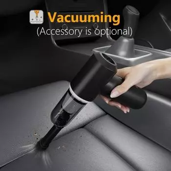 Car Wireless Vacuum Cleaner Handheld High-Power Dust Blower Rechargeable Multi-Function Air Pump Cleaning Machine for Home Car чёрный