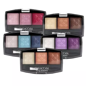 Caracosa Shining 3-цветные тени для век, 1 из 5 видов, Нет. 01_301, 1 шт.