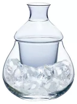 Carafe variation (with ice pocket) Cold sake carafe синий