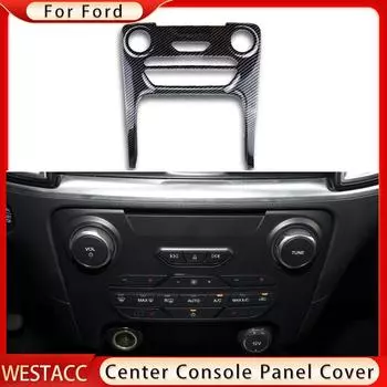 Carbon Fiber Car Center Console Panel Frame Cover for Ford Ranger Everest Endeavour 2015 - Decoration