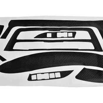 Carbon Fiber Interior Decal Trim Pkg Radio Center Door for BMW 3 Series F30 F31
