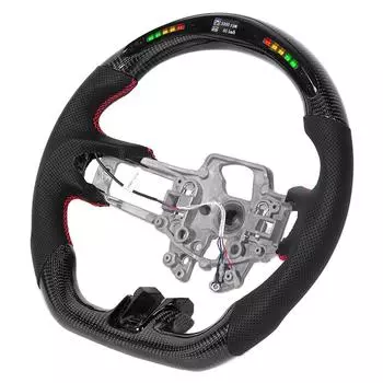 Carbon Fiber Steering Wheel LED Shift Lights Display Fit for V6 EcoBoost GT Shelby 20152017 чёрный