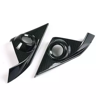 Carbon Fiber Style Door Stereo Speaker A-pillar Tweeter Cover Trim for Honda Civic 10th 2016-2021