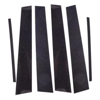 Carbon Fiber Window Pillar Posts Door Trim X6 For Infiniti G35 G37 2002-2013