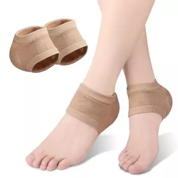 Care Protectors Thin Socks Foot Skin With Hole Moisturizing Gel Heel Protector Female Socks Half-yard Socks Silicone Heel Pads