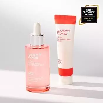 Care Zone Acure Blemish Quick Soothing Ampoule 50ml Special (+Крем 31мл), Корейская косметика
