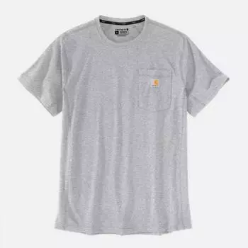 CARHARTT 104616 Футболка с короткими рукавами Force Pocket HEATHER GREY 93671 93671 L