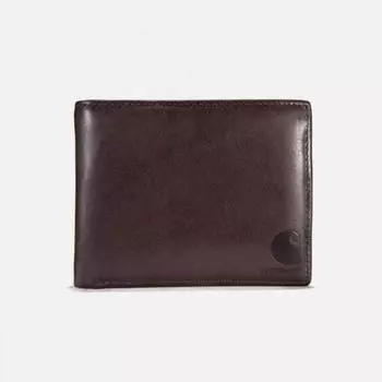 CARHARTT Carhartt B0000218 Кожаный бумажник масляно-коричневого цвета КОРИЧНЕВЫЙ 94668 94668