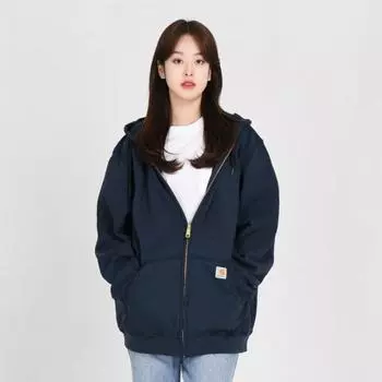 CARHARTT K122 Средняя плотность, с капюшоном на молнии, ТЕМНО-СИНИЙ 1050 1050