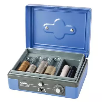Carl Office Handheld Safe Small Cash Box A6 Blue CB-8200-B синий