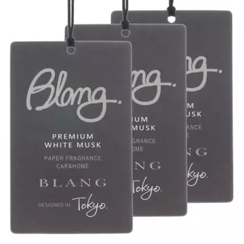 CARMATE BLANG Car Interior Room Space Hanging Air Freshener 3 Pack Hanging Premium White Musk H1471