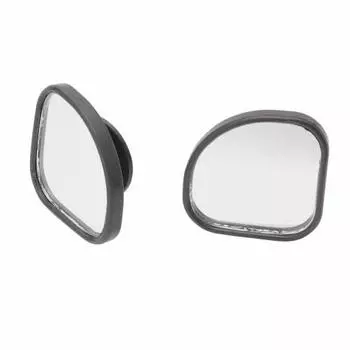 CARMATE CZ244 Sub-mirror for door mirrors, fan-shaped, for cars, parking, and prevention of getting caught in the car
