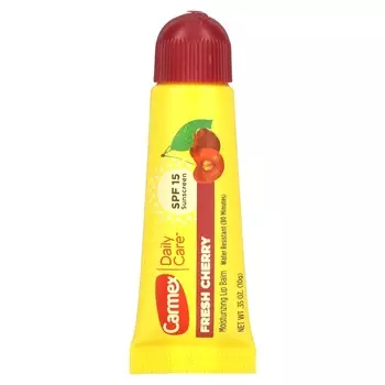 Carmex, Daily Care, увлажняющий бальзам для губ, свежая вишня, SPF 15, 10 г (0,35 унции)