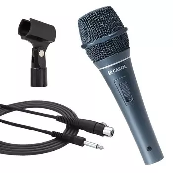 CAROL Sigma Plus 3 Динамический микрофон Караоке Микрофон Студийный Речевой Уличный Суперкардиоидный Вокальный XLR Микрофон Динамический Микрофон Однонаправленный