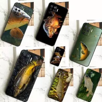 CARP FISH FISHING For OPPO A17 A16 A15 A79 A58 A78 A98 A74 A94 A77 A5 A9 A96 A76 A52 A72 A53S A54S A57S Case OPPO A72