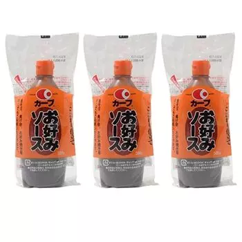 Carp Okonomi Sauce 500g 3 bottles set with original sticker