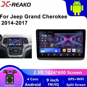 CarPlay Android Auto Android12 CarRadio для Jeep Grand Cherokee 2014-2020 Камера Мультимедийный Плеер Навигация 4 core 1GB+32GB carplay