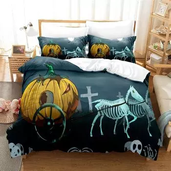 Carriage Pumpkin Постельное белье Home Постельное белье Super King Покрывало Наволочка Одеяло Текстиль Постельное белье 70x133cm 2pcs