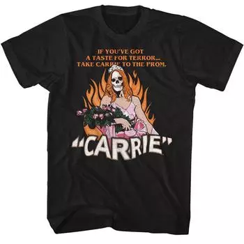 Carrie Черная футболка унисекс Carrie Deadly Prom S