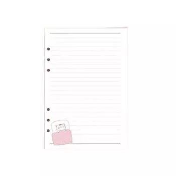 Cartoon A5 A6 Loose-Leaf Notebook Refill Paper Cat Refill Spiral Binder Diary A5
