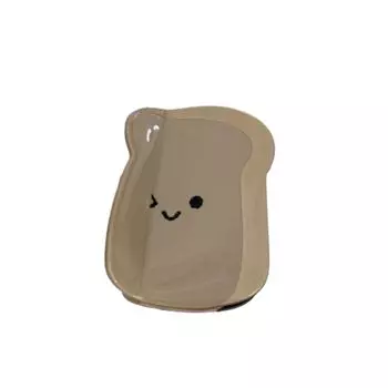 Cartoon Acetic Acid Grab Clip Acetic Acid Simulation Bread Bread Shape Hair Claw Claw Clip Ponytail Holder Croissant Claw Clip