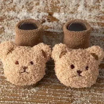 Cartoon Bear Rabbit Newborn Infant Warm Socks Autumn Winter Thickened Boys Girls Kids Sleep Socken Cute Baby Children Floor Sock S(0-1Y)