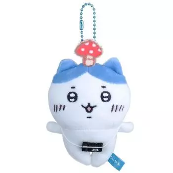 Cartoon Chiikawa Cute Hachiware Usagi Long Mushroom Plush Pendant Keychain Hachiware