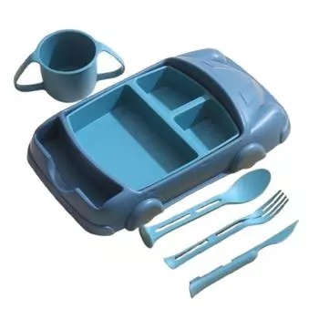 Cartoon Children s Tableware Set Creative Kid s Lunch Plate Car Shaped Dinner Plate Gift