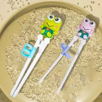 Cartoon Chopsticks Train Flexible Control Functional Exercise Childrens Hands- Abilities Convenient Beginner Chopsticks Assist