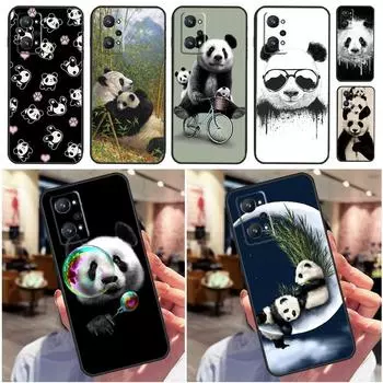 Мультяшный милый медведь панда для Realme 10 8 9 Pro Plus 8i 9i C30 C35 C21Y C25Y C11 C15 C31 GT Neo 2 3 T GT Master Case Realme GT Neo3