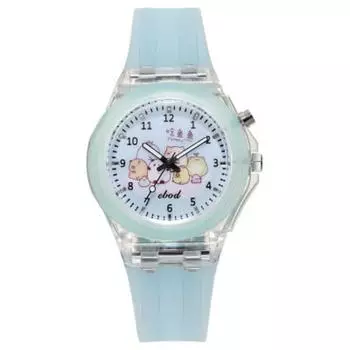 Cartoon Luminous Watch for Kid Cute Primary School Student Watch Children Watch Corner Biological Watch Watch for Kids Children AVE синий