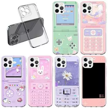 Cartoon Mobile Phone Panel Pattern Case For Apple iPhone 11 13 14 12 Pro 7 8 Plus XR X XS Max 6 6S Clear Silicone Phone Coque iPhone 14 Pro Max
