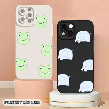 Cartoon Playful Texture Phone Case For Iphone 14 12 Pro 11 13 Max Mini X XS XR 7 8 Puls Angel Eyes Soft Silicone Cover iPhone7