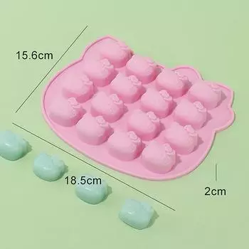 Cartoon Silicone Mold For Baking Chocolate Soap Mould Polymer Clay Cake Mold 18.5x15.6cm