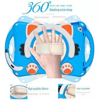 Cartoon Silicone Protective Case for iPad 10.2 inch/Air 10.5, Anti-Fall Shell for Kids 10.5 inch Pro/Air, 10.2 inch iPad (2019/2020/2021)