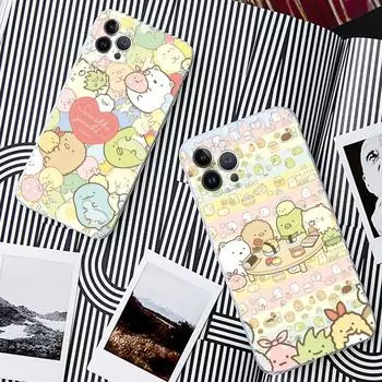 Cartoon sumikko gurashi Phone Case For iPhone 15 14 13 12 11 Pro Max XS X XR SE 2020 6 7 8 Plus Mini Protective Shell iPhone XS