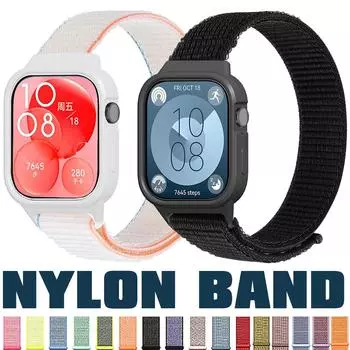 Case Band for Huawei Watch Fit3 Smart Watch Accessories Nylon Strap Plastic Buckle Wristband Sports Wristband Huawei Watch Fit 3 армия зеленый