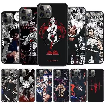 Чехол для Apple iPhone 11 13 12 Pro Max Mini X XS XR 6 6S 7 8 Plus 5 5S SE(2020) Fundas Coque Black Clover Libe Fondo de Pantalla iPhone 13Pro Max