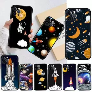 Case For Apple iPhone 13 11 12 Pro 7 XR X XS Max 8 6 6S Plus 5 14 SE 2022 13Pro Phone Cover Capa Cosmonaut Universe Astronaut iPhone 6 6S