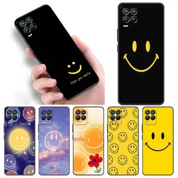 Case For Realme 8 C21y GT Neo 2 3 8i C21 7 C11 6 C12 C35 C3 GT 9 Pro C12 Silicone TPU Phone Cover Smile Realme 8i