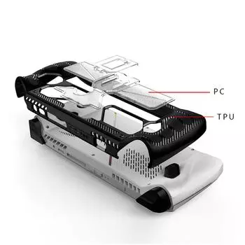 Чехол для Rog Dockable, мягкий силиконовый защитный чехол, защитный чехол для игровой консоли, устойчивый к царапинам чёрный