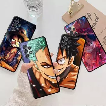Case For Samsung Galaxy A50 A70 Note 20 Ultra 10 Plus 9 8 A40 A30 A20 A20e A10e M53 M52 M33 Phone Cover Luffy One-Pieces Anime Other