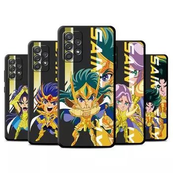 Case For Samsung Galaxy A52 A53 A32 A12 A13 A14 A34 A33 A51 A71 A22 A72 A02 A03 A04 A23 A24 TPU Phone Cover Anime Saint Seiya Samsung A02s
