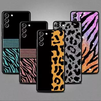 Case For Samsung Galaxy S20 S22 Ultra S21 FE S10 S9 Plus Note 20 10 Lite 9 Soft Phone Cover Shell Leopard Pattern Samsung S21 5G