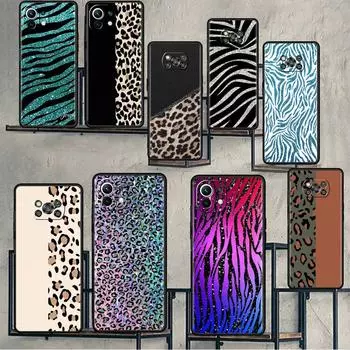 Case For Xiaomi Mi Poco X3 X4 NFC M3 Mi 11 11T 10 T 9T 12 9 10T Lite Silicone Back Phone Cover Fashion Leopard Pattern Xiaomi Poco M3