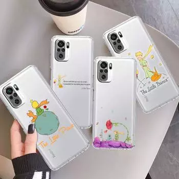 Чехол для Xiaomi Redmi Note 11 10 9 Pro 10S 9S 9A 9C K40 9T 10C 8 8T 7, мягкий прозрачный силиконовый чехол для телефона с рисунком «Маленький принц» Redmi 8